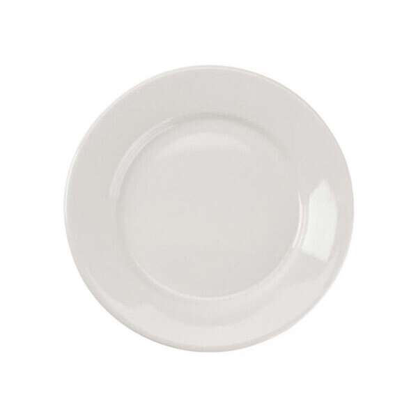 Yanco RE-7 7.125-Inch Recovery Porcelain Round American White Plate, 36/CS