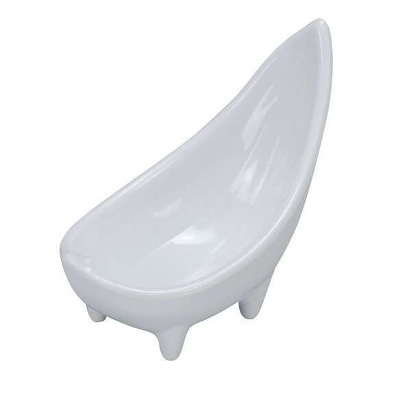 Yanco RM-065 3 Oz 6-Inch Rome Melamine Round White Sauce Dish, 72/CS