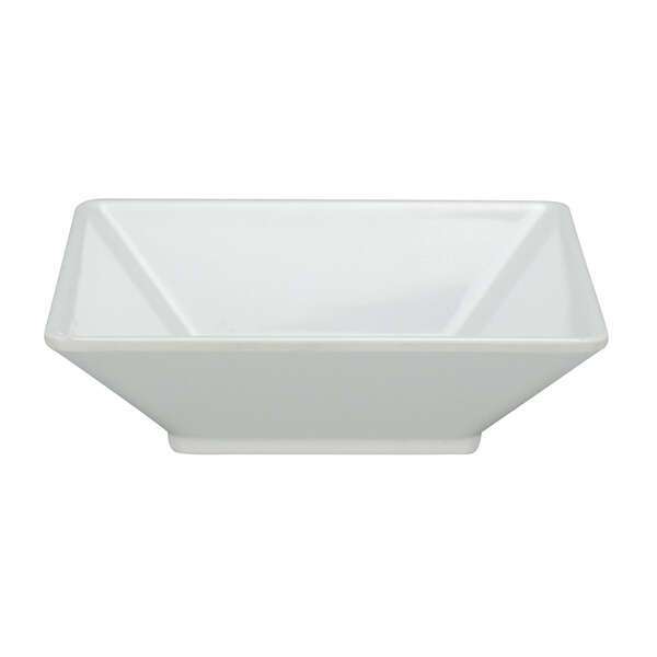 Yanco RM-307 22 Oz 7x2-Inch Rome Melamine Deep Square White Plate, 48/CS