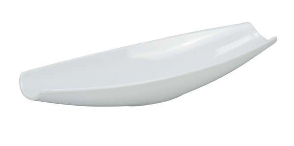 Yanco RM-312 12.5x3.75-Inch Rome Melamine Round White Boat Plate, 48/CS