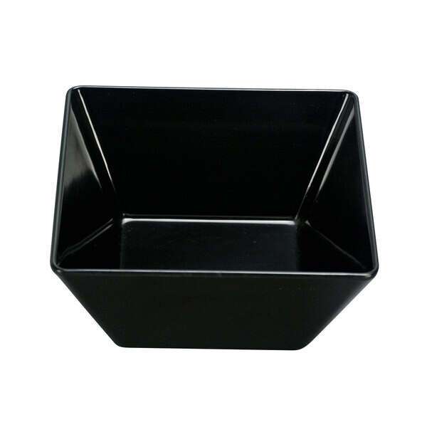Yanco RM-407BK 2 Qt 7.25x3.125-Inch Rome Melamine Deep Square Black Bowl, 48/CS