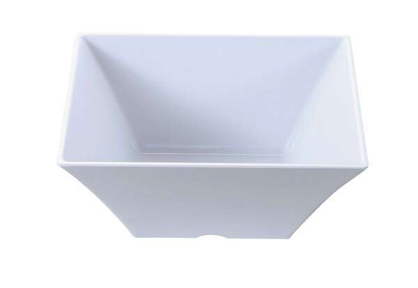 Yanco RM-4112 8 Qt 12x5-Inch Rome Melamine Deep Square White Bowl, 6/CS