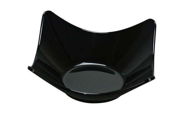 Yanco RM-506BK 12 Oz 6.25-Inch Rome Melamine Deep Round Black Salad Bowl, 48/CS