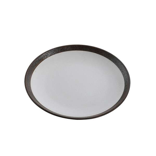 Yanco RO-107 7x0.75-Inch Rockeye Porcelain Coupe Shape White Plate, 36/CS
