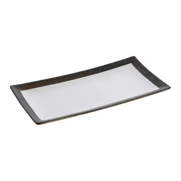 Yanco RO-2112 11.5x5.5-Inch Rockeye Porcelain Rectangular White Plate, DZ
