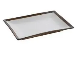Yanco RO-213 12x8.25x1.5-Inch Rockeye Porcelain Rectangular White Plate, DZ