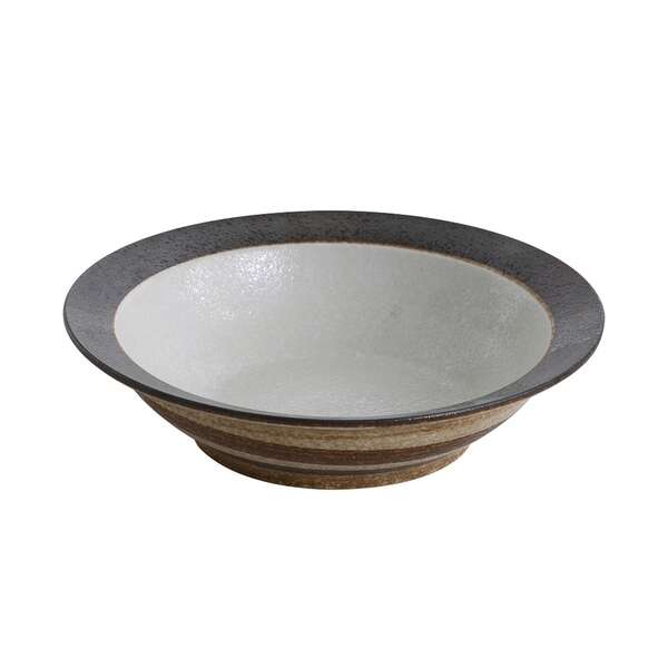 Yanco RO-709 24 Oz 9-Inch Rockeye Porcelain Round White Rim Bowl, DZ