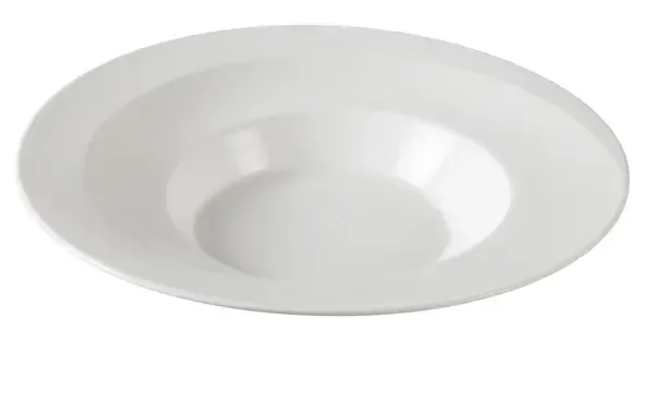 Yanco SH-312 24 Oz 12.5-Inch Shanghai Porcelain Round Bone White Pasta Bowl, DZ