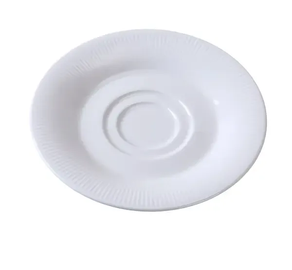 Yanco SI-002 6x0.75-Inch Siena Porcelain Round White Saucer, 36/CS