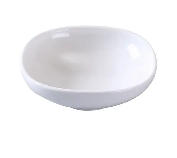 Yanco SI-505 6 Oz 4.5x1.5-Inch Siena Porcelain Round White Sauce Dish, 36/CS