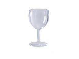 Yanco SM-08-W 3x5.5-Inch 8 Oz Clear Plastic Stemware Wine Glass, 24/CS