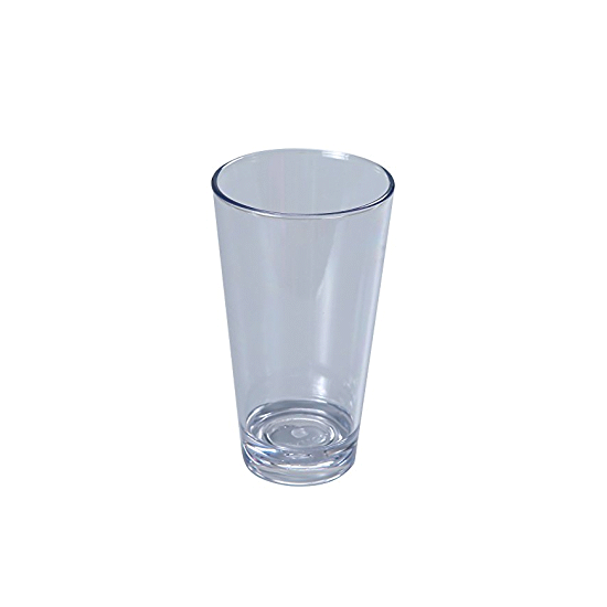 Yanco SM-16-Mx 3.25x5.75-Inch 16 Oz Clear Plastic Stemware Mixing Cup, 24/CS