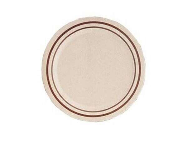 Yanco SS-106 6.25-Inch Sesame Melamine Round Beige Plate, 48/CS
