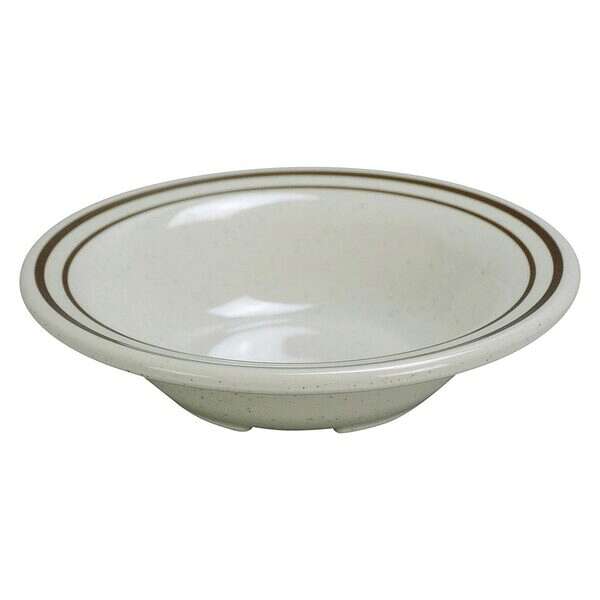 Yanco SS-306 6.25x1.5-Inch 10 Oz Sesame Melamine Salad Bowl Beige, 48/CS