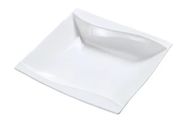 Yanco SW-305 4 Oz 5-Inch Sea Wave Porcelain Rectangular Bone White Fruit Bowl, 36/CS