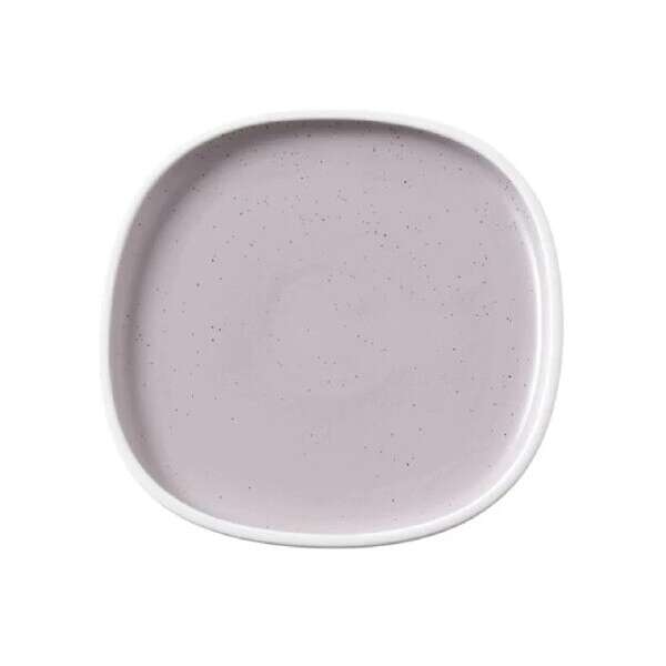 Yanco DM-209, 9.25x0.75-Inch Porcelain Square Plate with Upright Rim, 24/CS