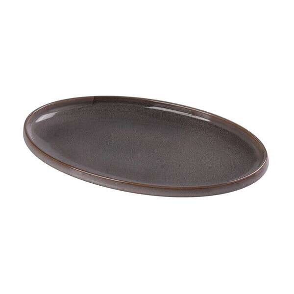 Yanco PK-316, 16x10x1.5-Inch Porcelain Oval Plate, 6/CS