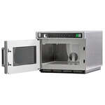ACP Inc. Amana HDC1815, 21x16.5-inch Heavy-Duty Stainless Steel Commercial Microwave Oven, 1,800W, Canadian Use Only