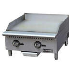 Admiral Craft Equipment Corp Admiral Craft BDCTG-24T, 24-inch Black Diamond Countertop Gas Griddle with Thermostatic Controls, 60,000 BTU