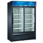 Admiral Craft Equipment Corp Admiral Craft USRFS-2D/B, 53-inch 2 Swing Glass Doors Black Merchandising Refrigerator, 47 Cu.Ft.