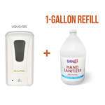 Set: One Automatic Liquid/Gel Sanitizer Dispenser and One 1-Gallon Gel Hand Sanitizer 70% Isopropyl Alcohol