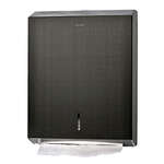 Alpine Industries 480-AN Brushed Stainless Steel C-Fold/Multifold Paper Towel Dispenser Antique Nickle, EA