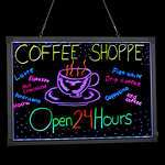 Alpine Industries 495-03 28x20-Inch Led Illuminated Hanging Message Writing Board, EA