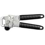 Ambrogio Sanelli A1480000, Stainless Steel Can Opener with Black Plastic Grip Handles (Discontinued)