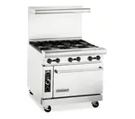 American Range AR-6C, Heavy Duty Gas 36 inch, 6 burners Restaurant Range