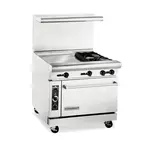 American Range AR24G-2B, Heavy Duty Gas 36 inch, 2 burners Restaurant Range with 24 inch Griddle