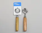 Ateco 1397, Pastry Cutter with Fluted Wheel and Wood Handle