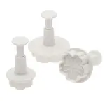 Ateco 1951, Daisy Sugar Paste Cutters, Set of 3