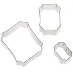 Ateco 5265, Plain Plaque Cutters, Set of 3
