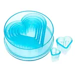Ateco 5701, Fluted Heart Cutters, Set of 7