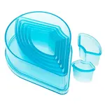 Ateco 5758, Plain Fan Cutters, Set of 7