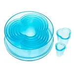 Ateco 5760, Plain Clover Cutters, Set of 8