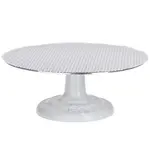 Ateco 612, 12-Inch Metal Revolving Cake Stand with Non-Slip Pad