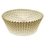 Ateco 6439, 2 x 1.25-Inch Gold Stripe Baking Cups, 200 per Box