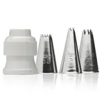 Ateco 381, 4-Piece Set of Star Decorating Tips