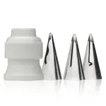Ateco 384, 4-Piece Set of Ruffle Decorating Tips