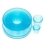 Ateco AT-5707, Fluted Round Cutter, Set of 9