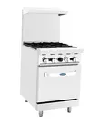 Atosa CookRite AGR-4B, 24-Inch 4 Burner Heavy Duty Gas Range Single Oven