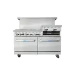 Atosa AGR-6B24RGB, 60-Inch Gas Range with Raised Griddle/Broiler