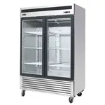 Atosa MCF8703GR Bottom Mount 2-Glass Door Freezer