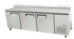 Atosa MPF8203GR 93-Inch 3-Door Pizza Prep Table