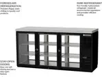 Beverage Air BB72HC-1-G-PT-B-27, Refrigerated Back Bar Pass-Thru Storage Cabinet