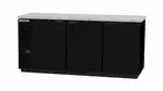 Beverage Air BB78HC-1-F-B, Black 3 Solid Door Refrigerated Back Bar Storage Cabinet, 115 Volts