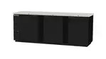 Beverage Air BB94HC-1-B, Black 3 Solid Door Refrigerated Back Bar Storage Cabinet, 115 Volts