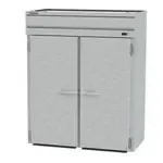 Beverage Air PRI2HC-1AS, 68.88-Inch Top Mounted 2 Section Roll-in Refrigerator with 2 Left/Right Solid Doors