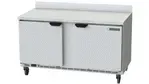 Beverage Air WTF60AHC, 60-Inch Worktop Two Door Freezer